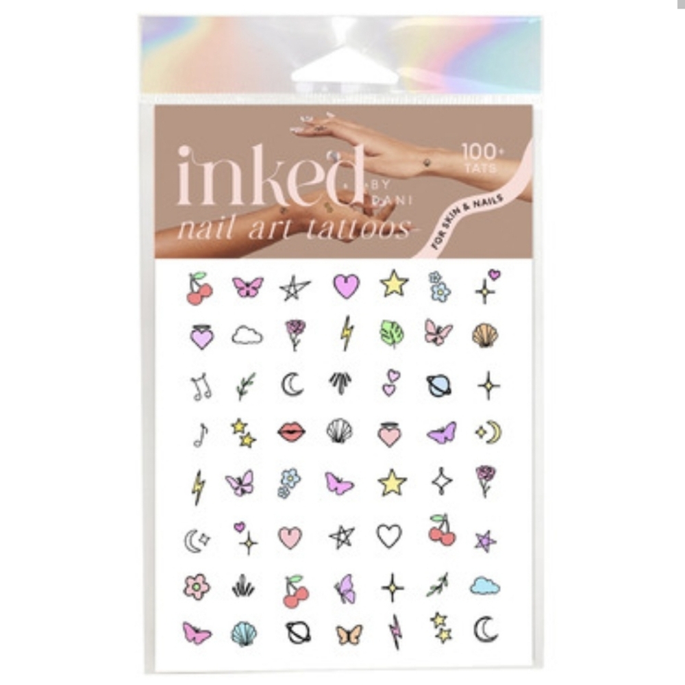 Inked By Dani Pastel Magic Temporary Nail Art & Tattoos ~ NWT